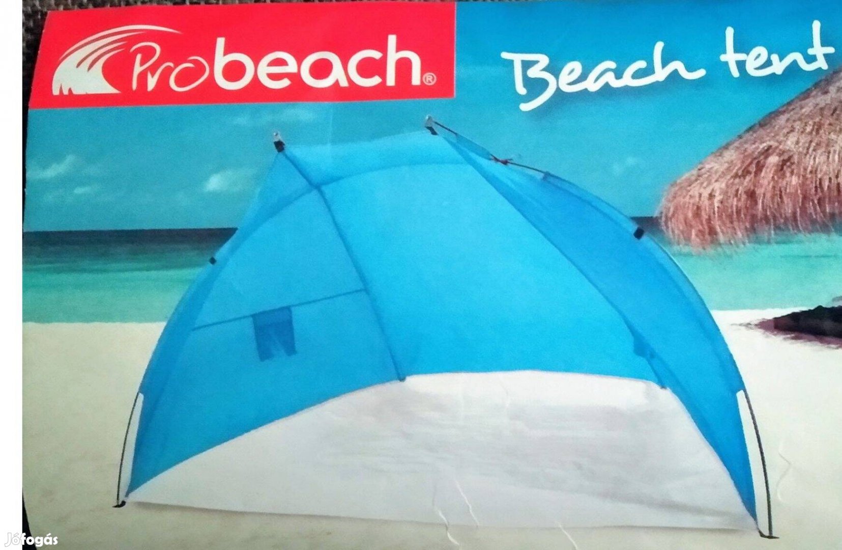 Szélvédő strandsátor Napsátor Új 215X115X115 cm Beach Tent Nagy Család