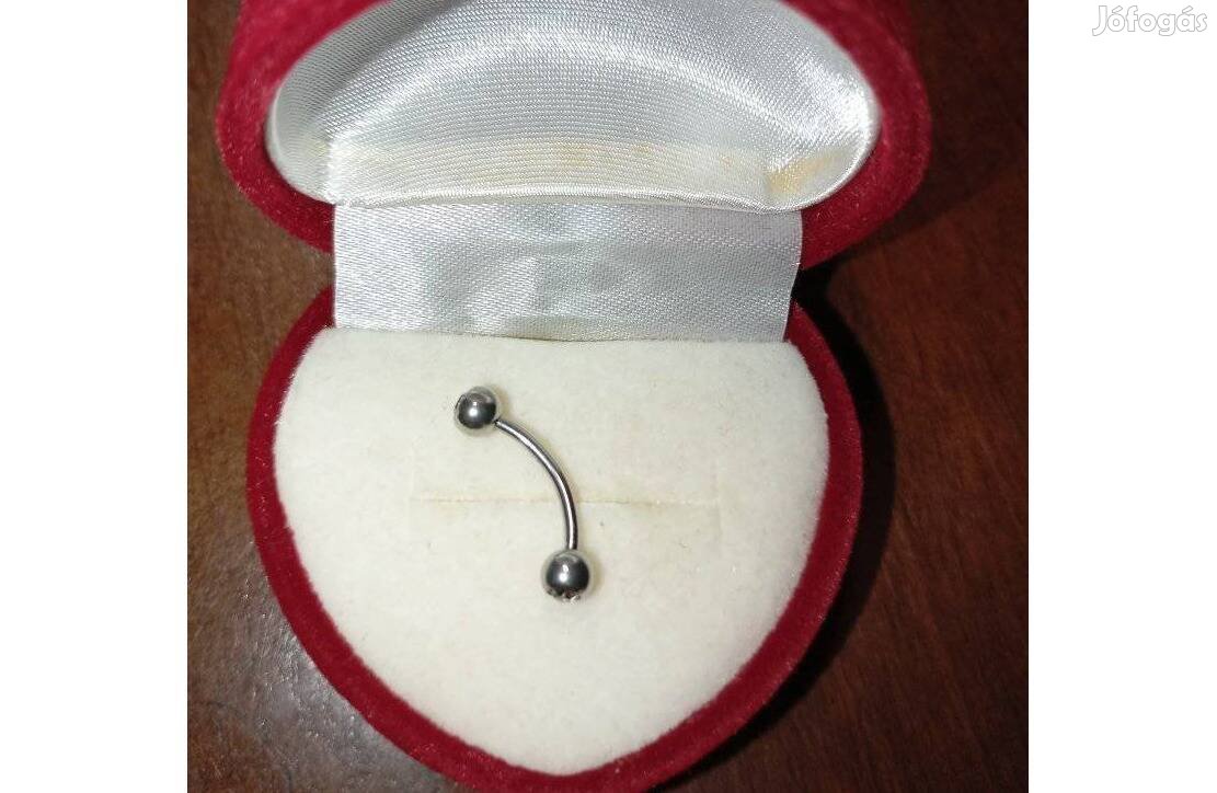 Szemöldök/daith cirkónia köves piercing