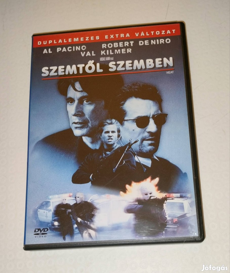 Szemtől szemben dvd Al Pacino, De Niro, Kilmer dupla lemezes 