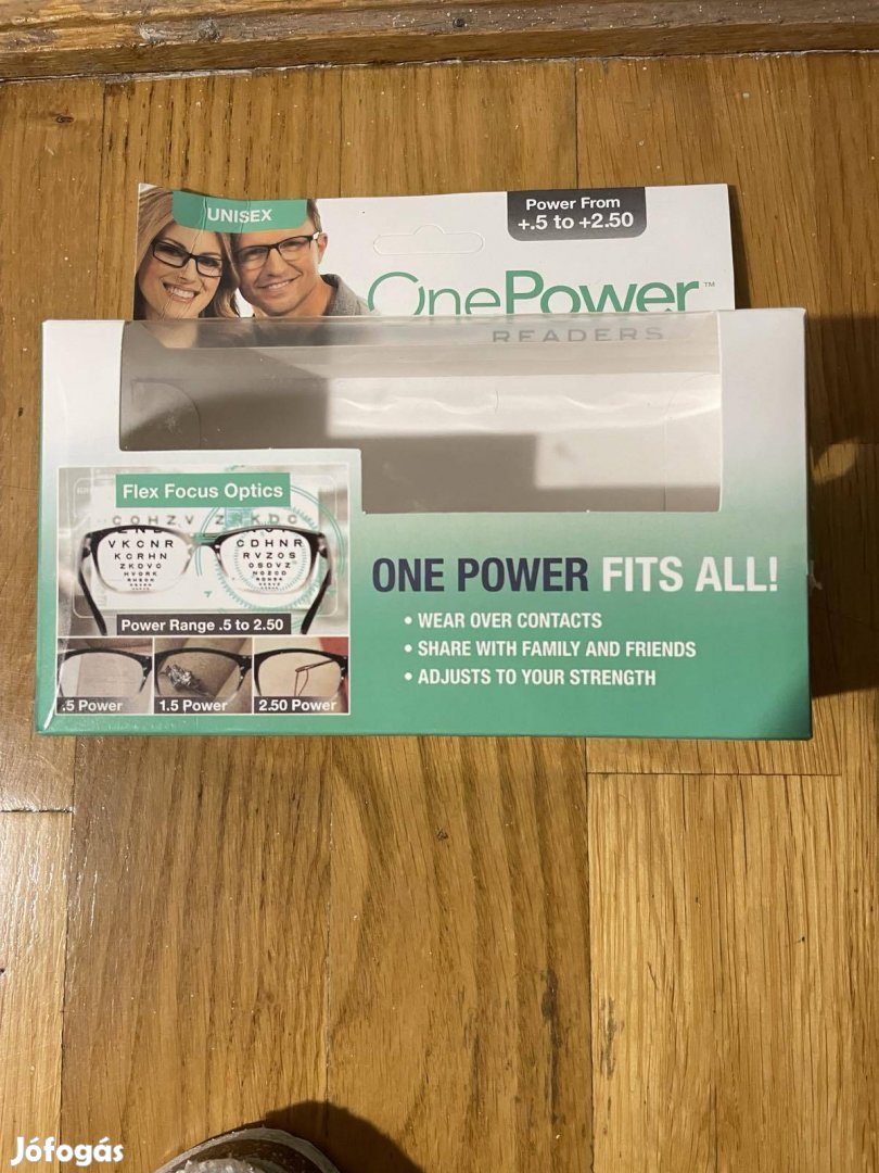 Szemüveg.Olvasó,önbeállitó fókusz, tokkal