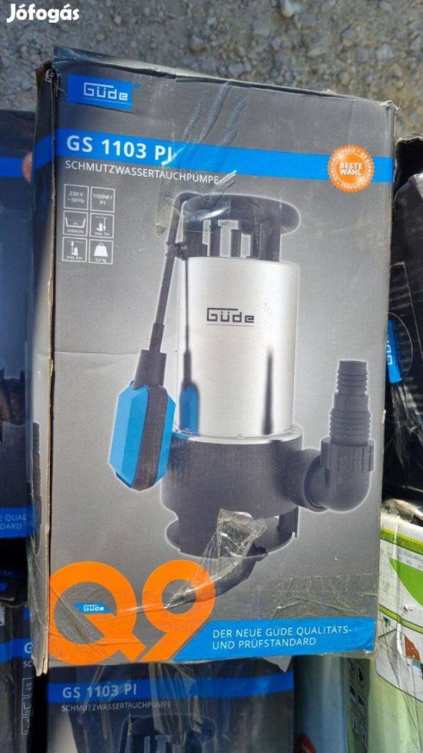 Szennyvíz szivattyú, nagy teljesítményű merülőszivattyú 1100W-os motor