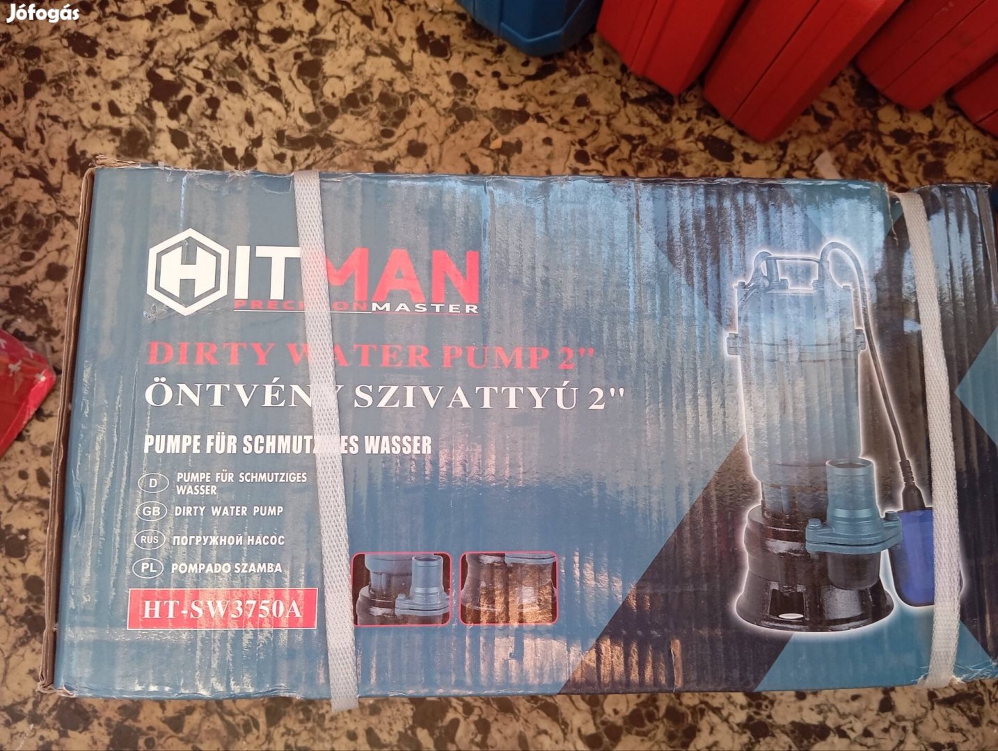 Szennyvíz szivattyú úszó kapcsolos daralos öntvény házas