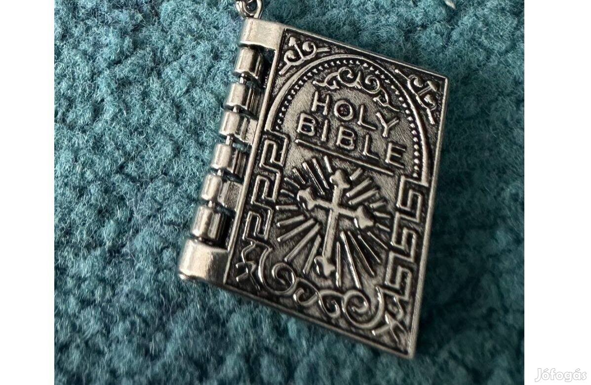 Szent Biblia nyakláncon,ezüst!