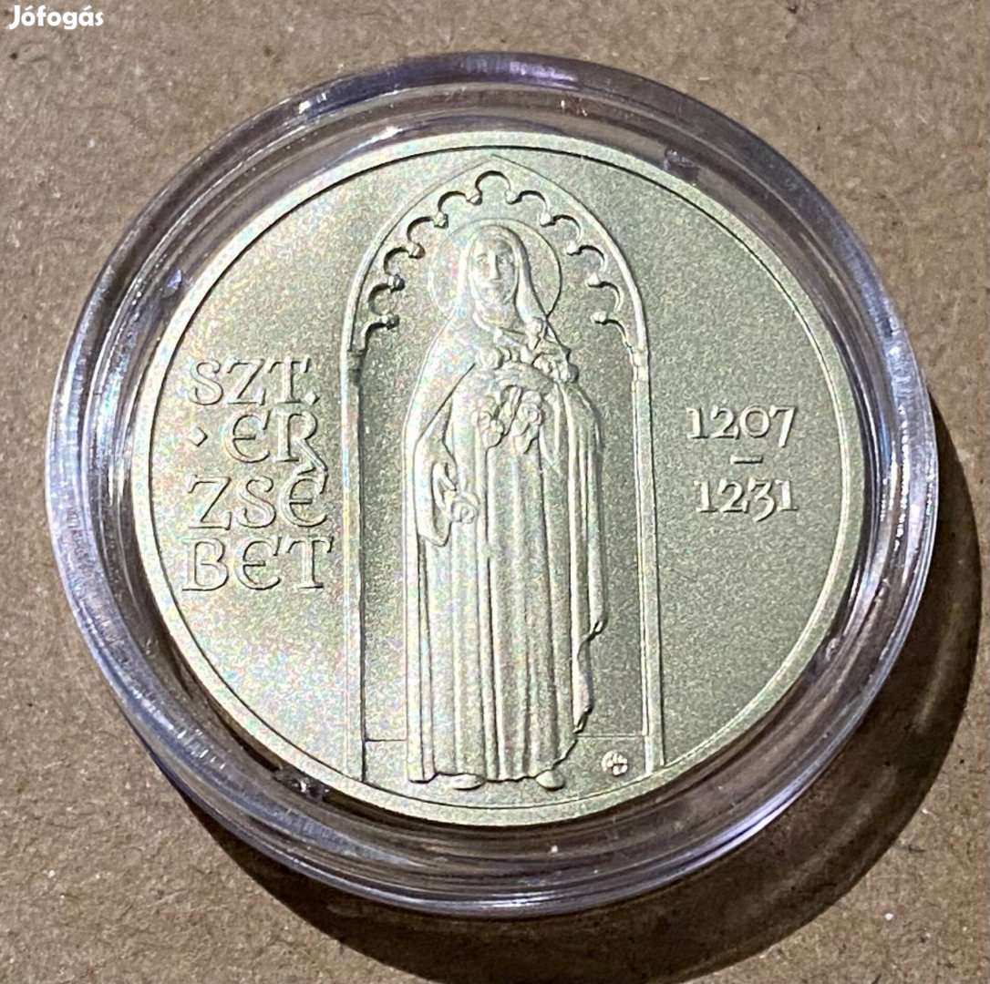 Szent Erzsébet 2000 forint színesfém emlékérme 2021 UNC