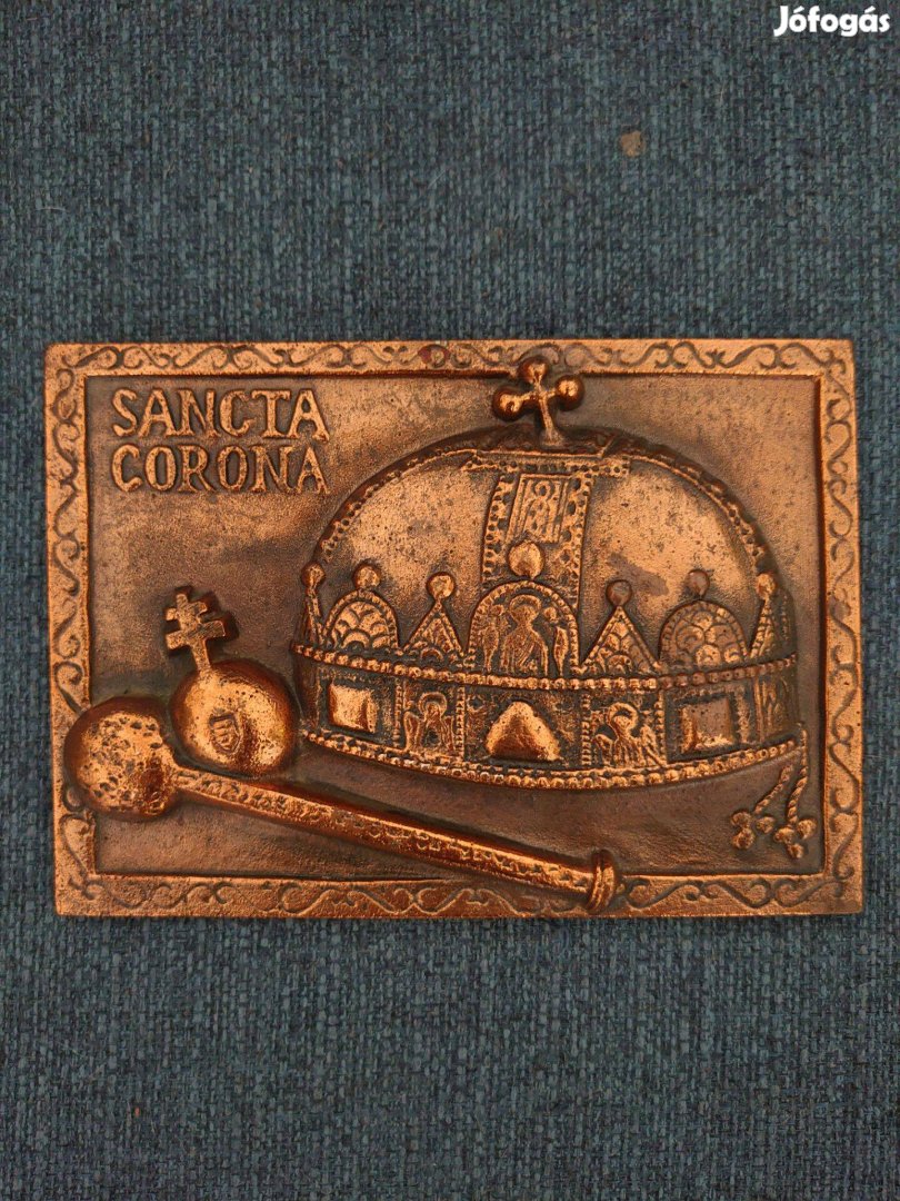 Szent Korona fémből készült kép Sancta Corona