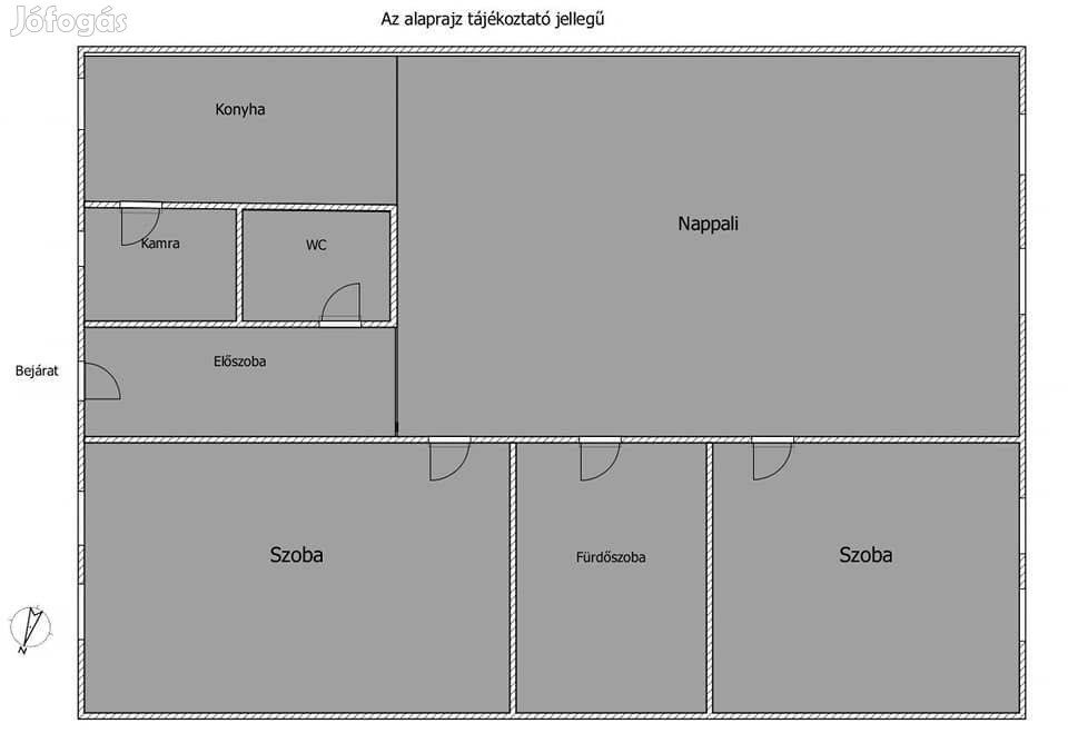 Szent Márton utcában bútorozatlan lakás kiadó