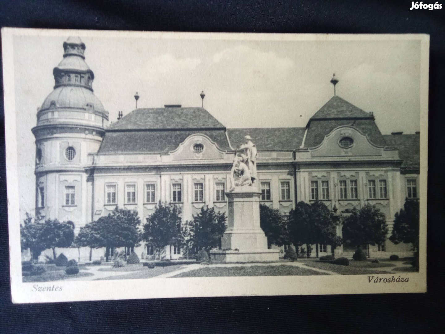 Szentes Városháza postatiszta képeslap -Barasits