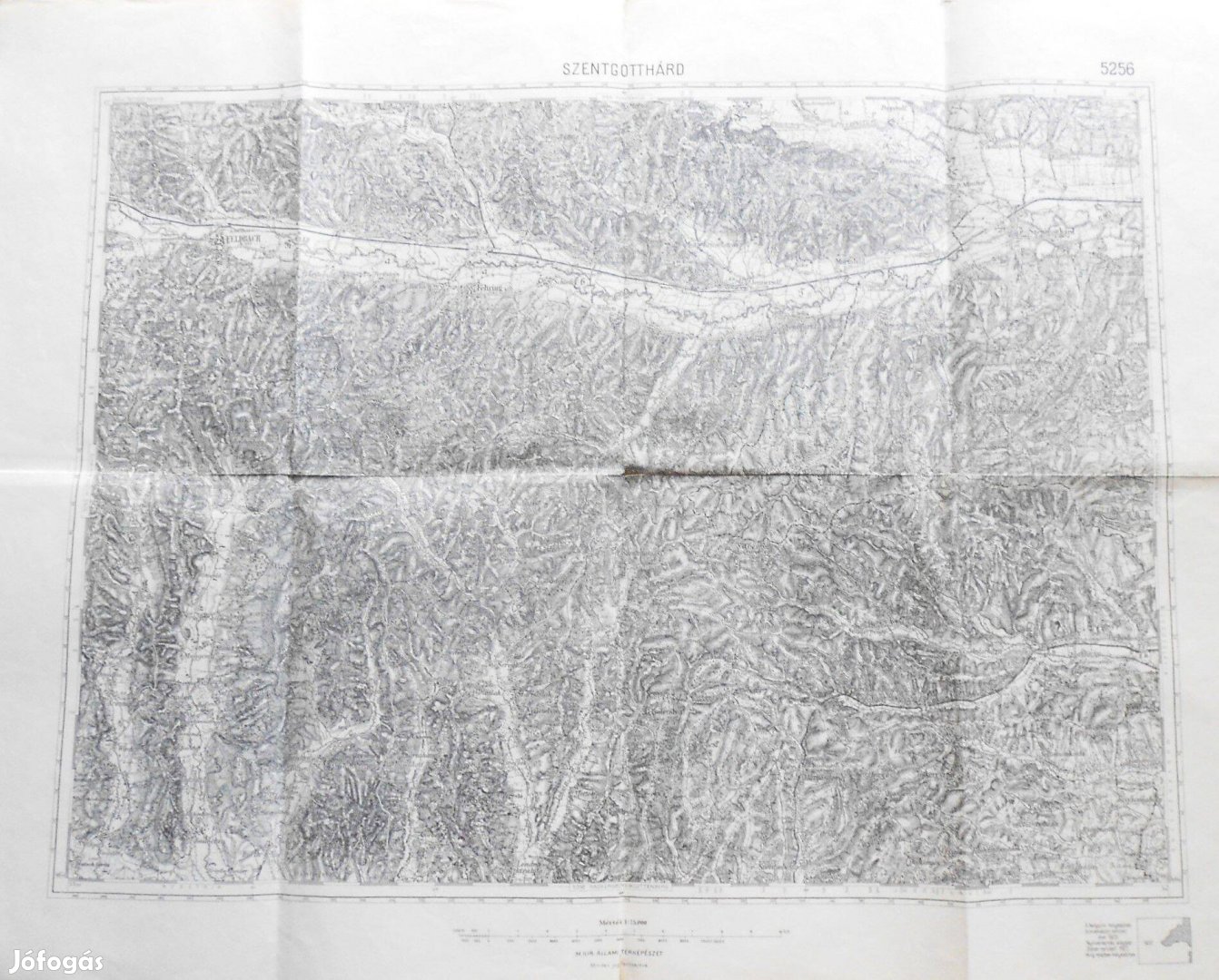 Szentgotthárd Feldbach régi térkép 1926
