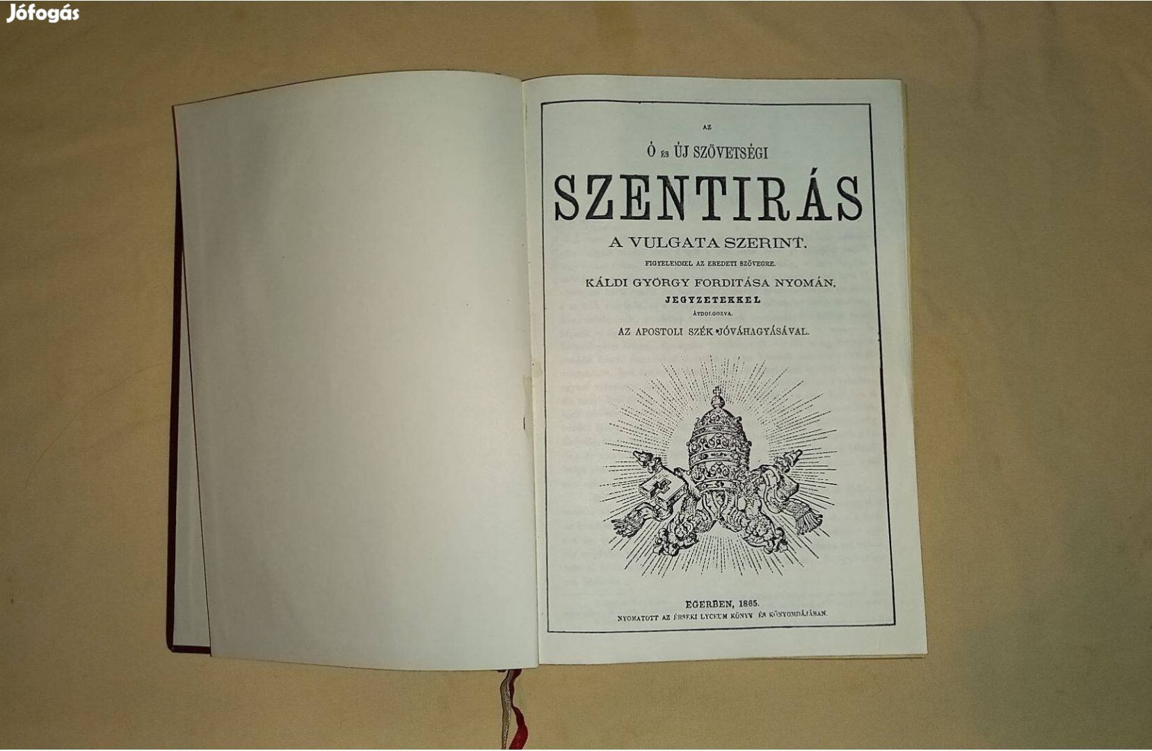 Szentírás Vulgata szerint Káldi György fordítása 1865