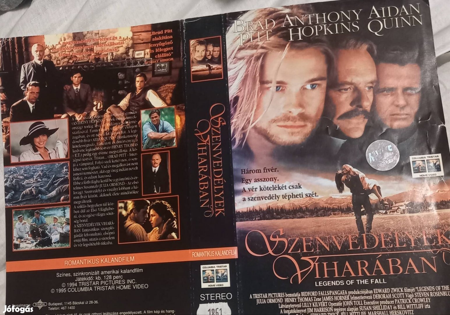 Szenvedélyek viharában - kaland vhs - Brad Pitt- nagytok