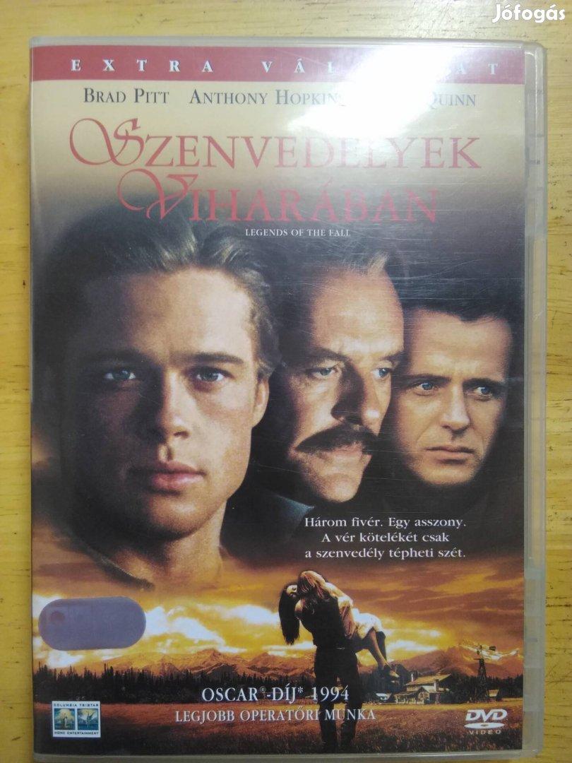 Szenvedélyek viharában dvd Brad Pitt