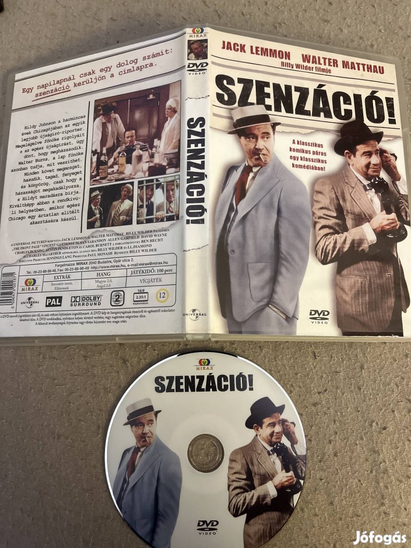 Szenzáció dvd