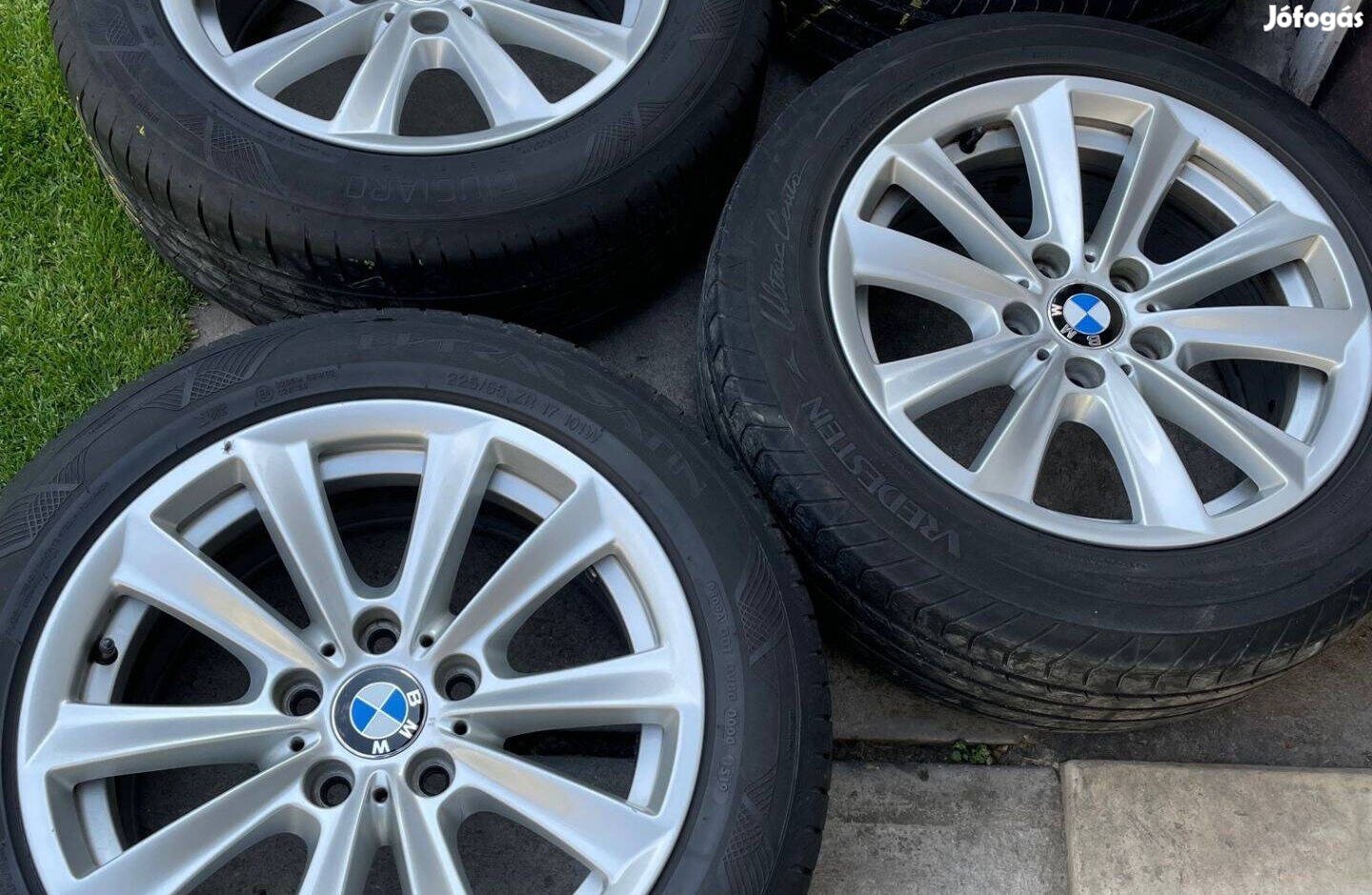 Szép 17" alufelnis kerekek 5x120 osztóra jó gumikkal BMW-re