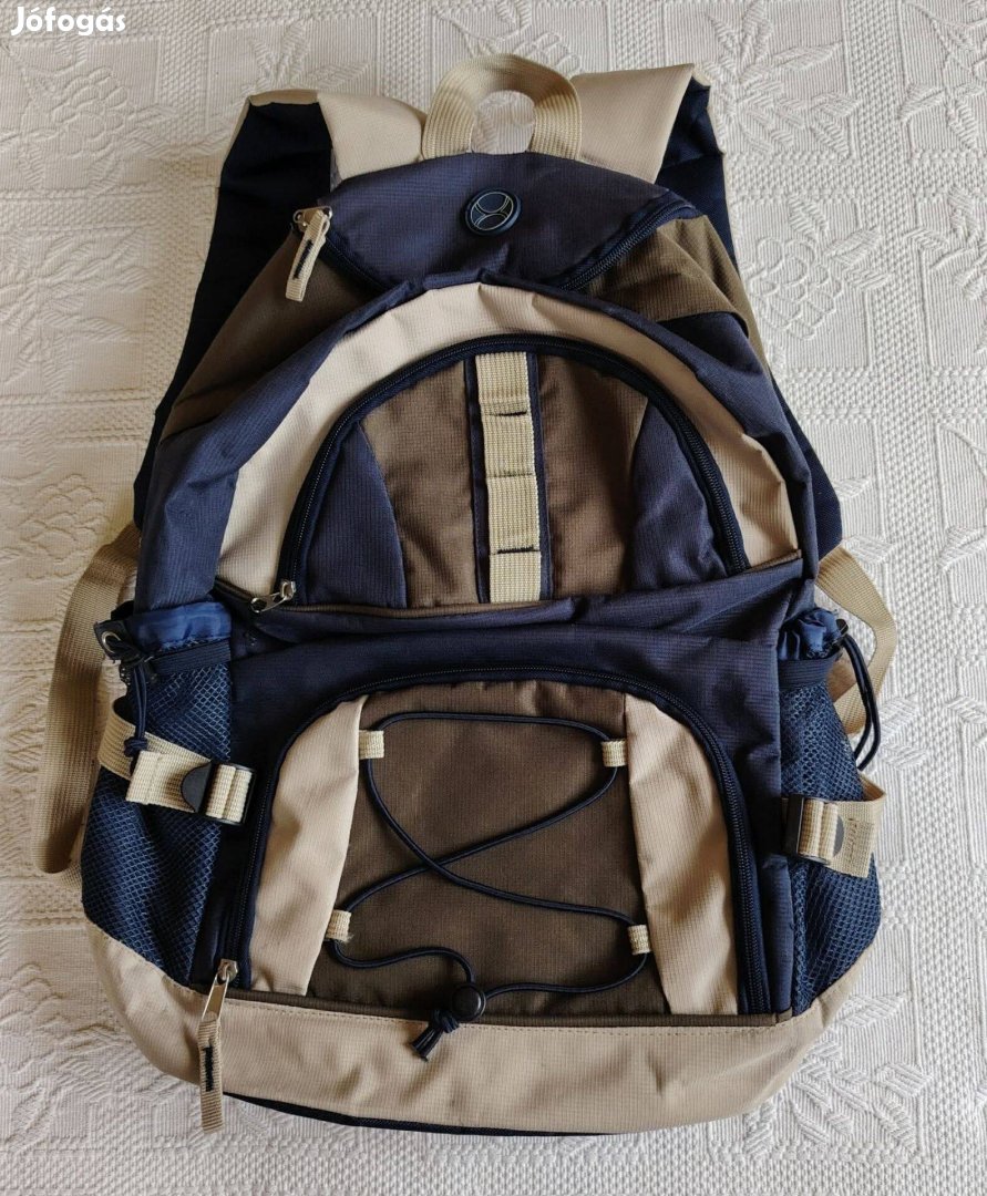 Szép Bézs Kék Férfi Uniszex Tinédzser Hátizsák Túrahátizsák