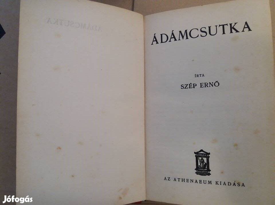 Szép Ernő: Ádámcsutka Athenaeum Kiadás