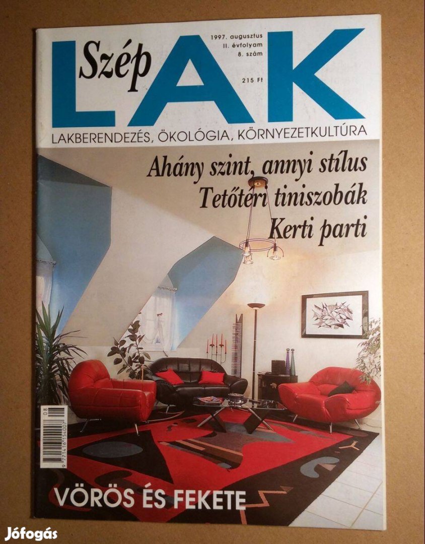 Szép Lak 1997/8.szám Augusztus (6kép+tartalom)