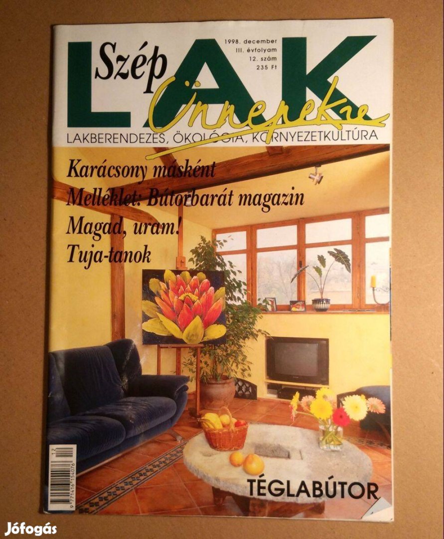 Szép Lak 1998/12.szám December (melléklettel) 6kép+tartalom