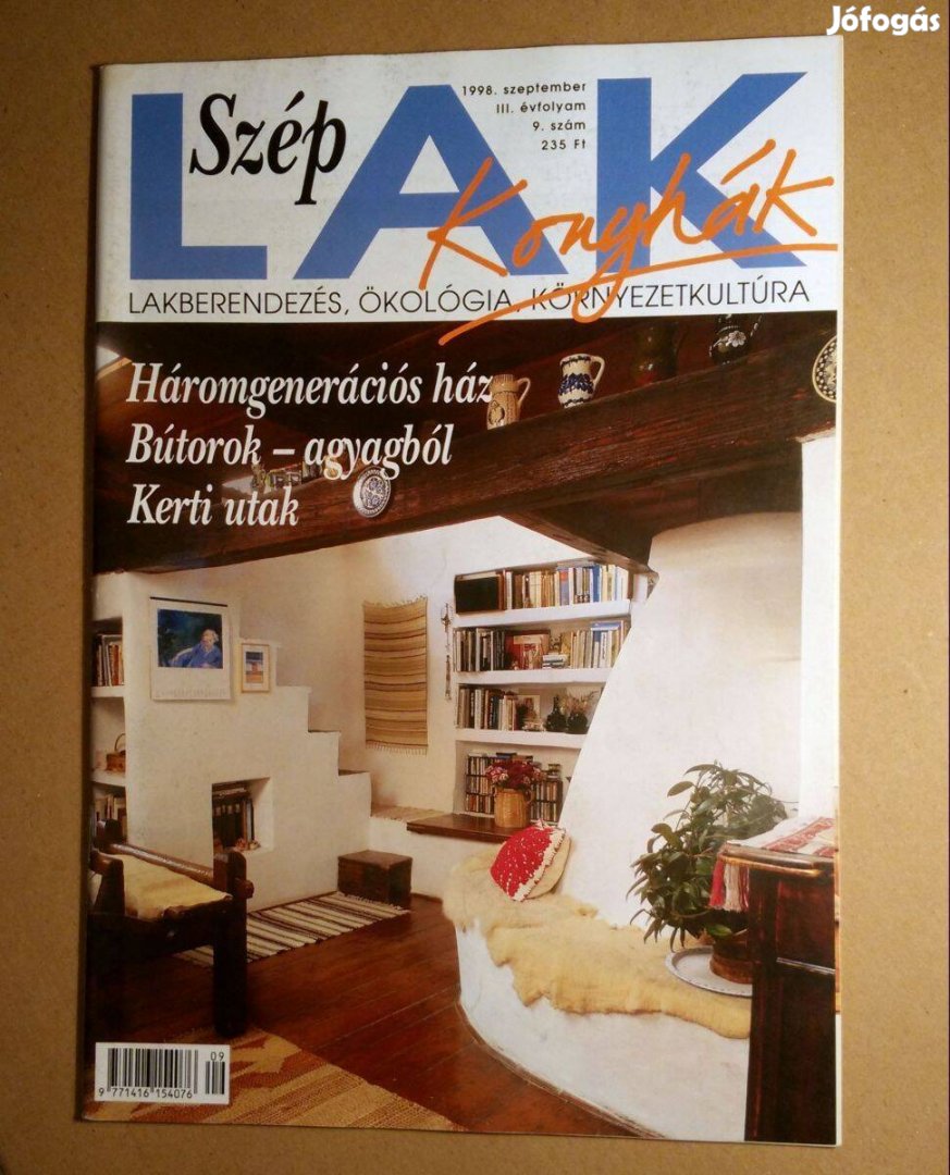 Szép Lak 1998/9.szám Szeptember (melléklettel) 6kép+tartalom