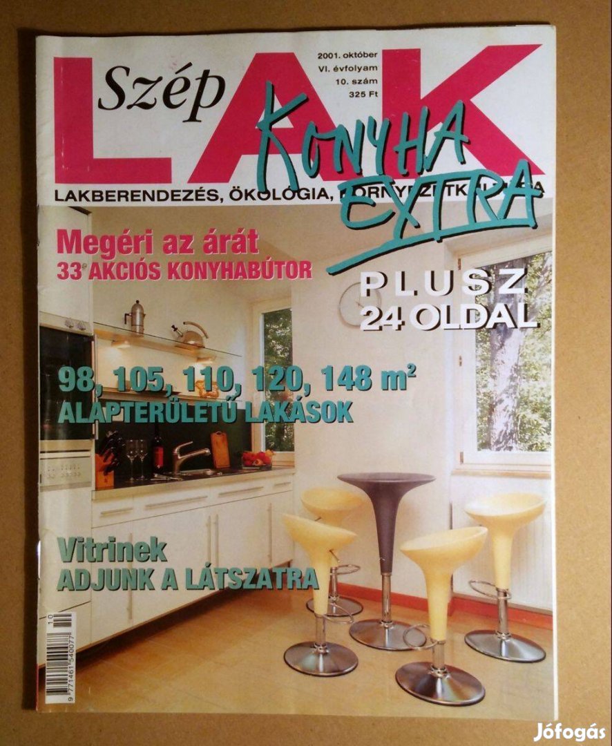 Szép Lak 2001/10.szám Október (melléklettel) 6kép+tartalom