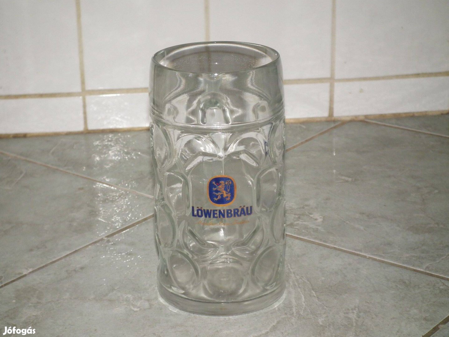 Szép Löwenbrau literes sörös korsó söröskorsó