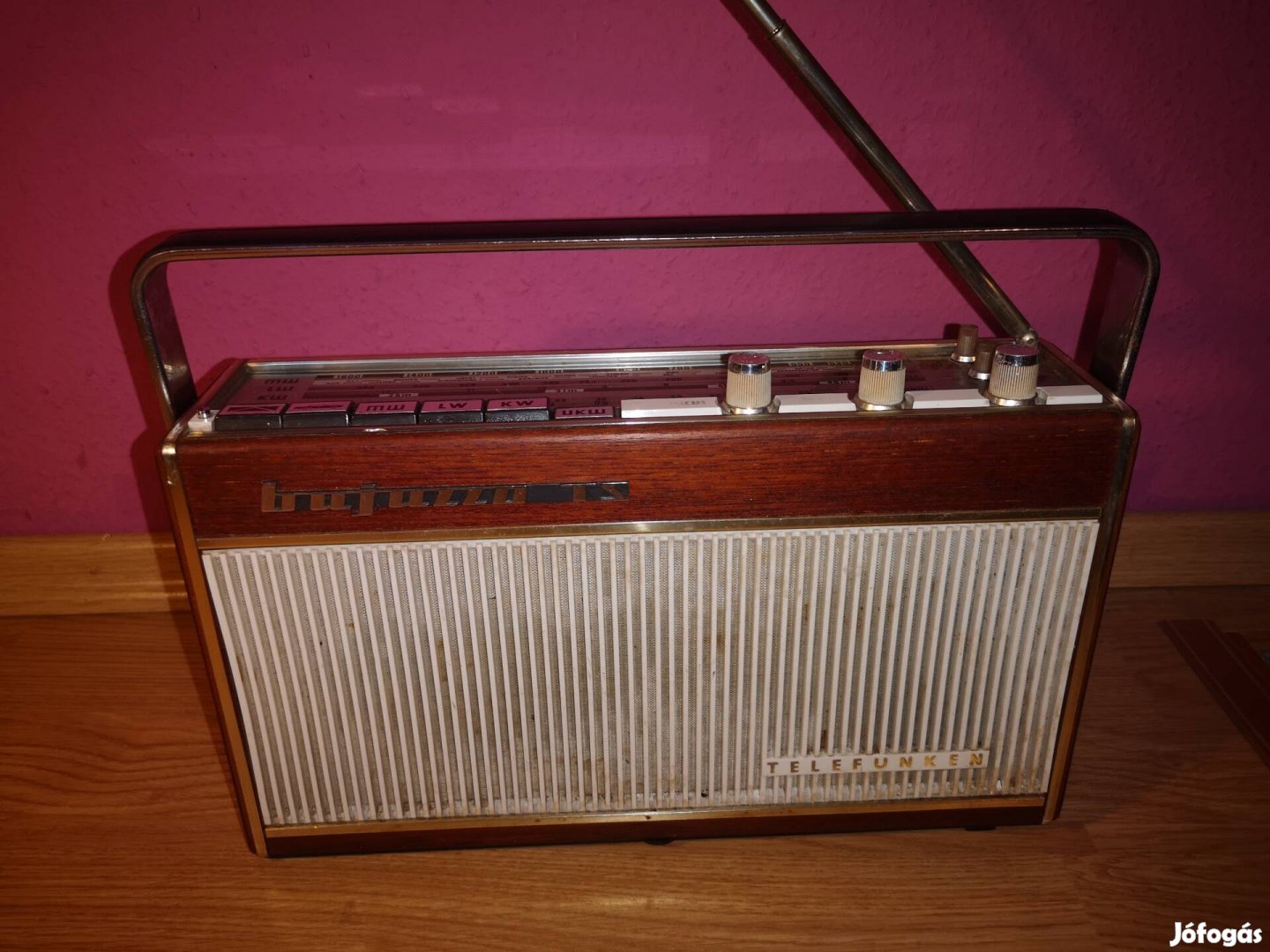 Szép Telefunken Bajazzo TS201 táskarádió retró gyűjtőknek 1967-70