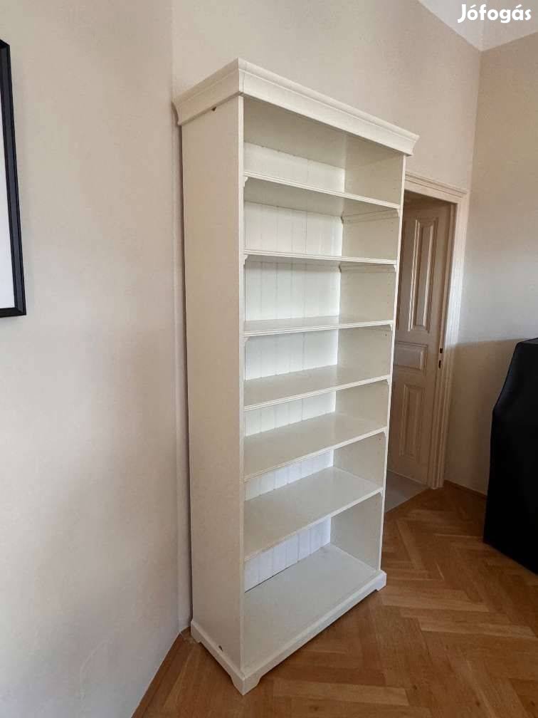 Szép áll. IKEA Liatorp (Hemnes) könyvespolc, törtfehér