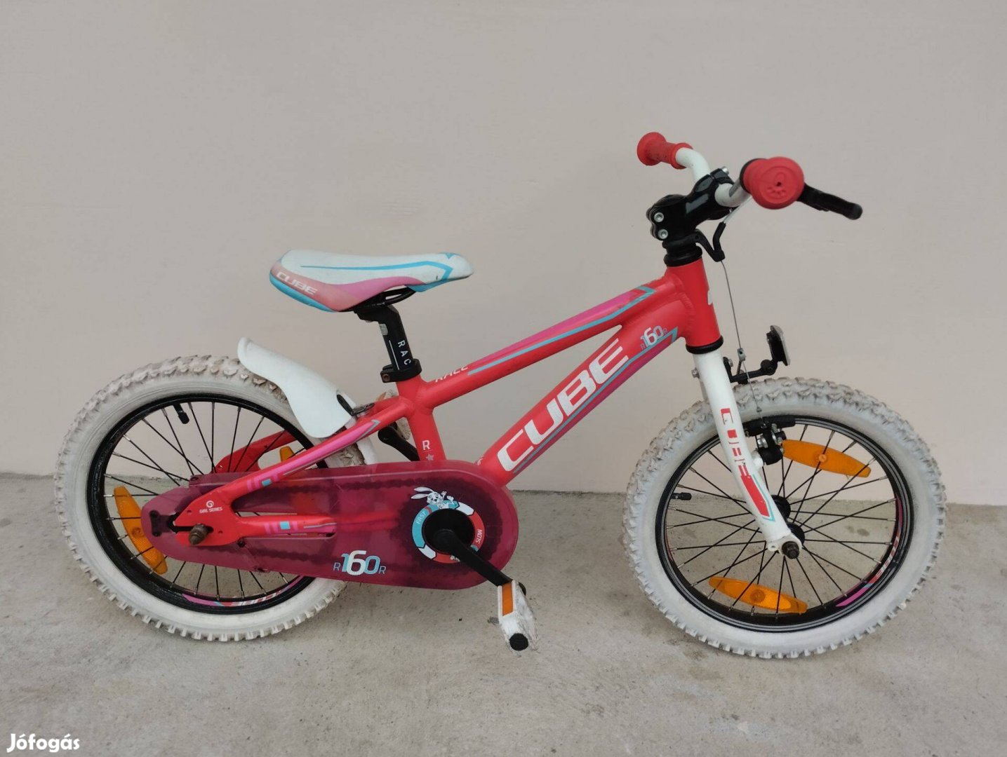 Szép állapotú aluvalázas Cube Race 16-os kerékpárs