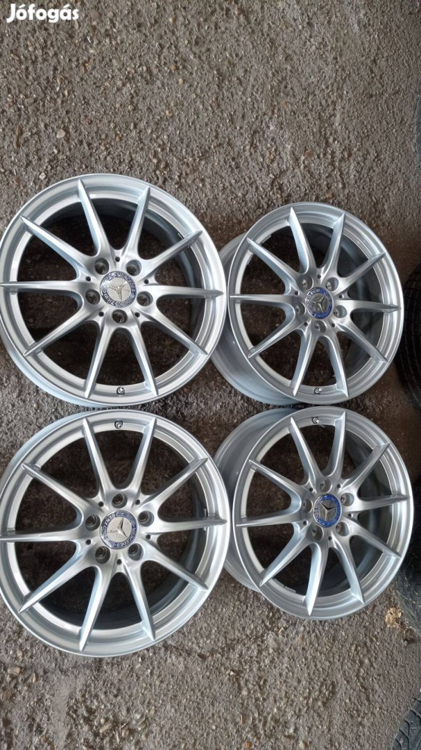 Szép állapotú használt 5x112 lyukosztású 17 colos Gyári Mercedes alu