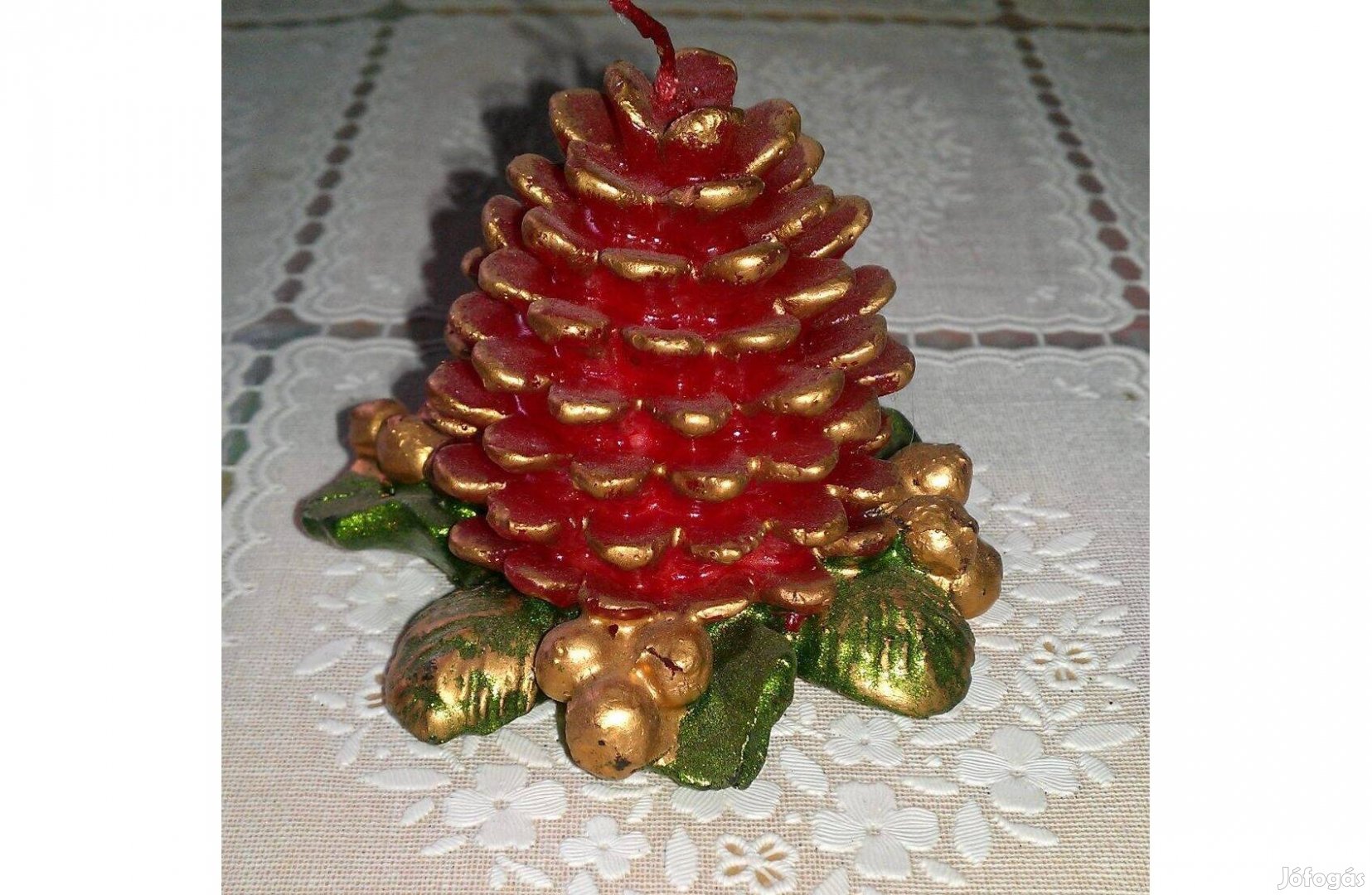 Szép fenyőfa gyertya