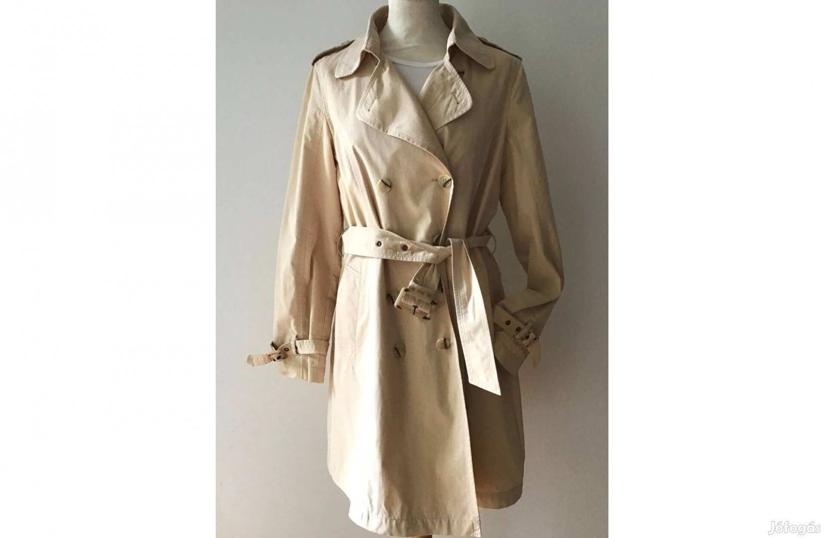 Szép női ballon, átmeneti kabát, trench coat. 40-es