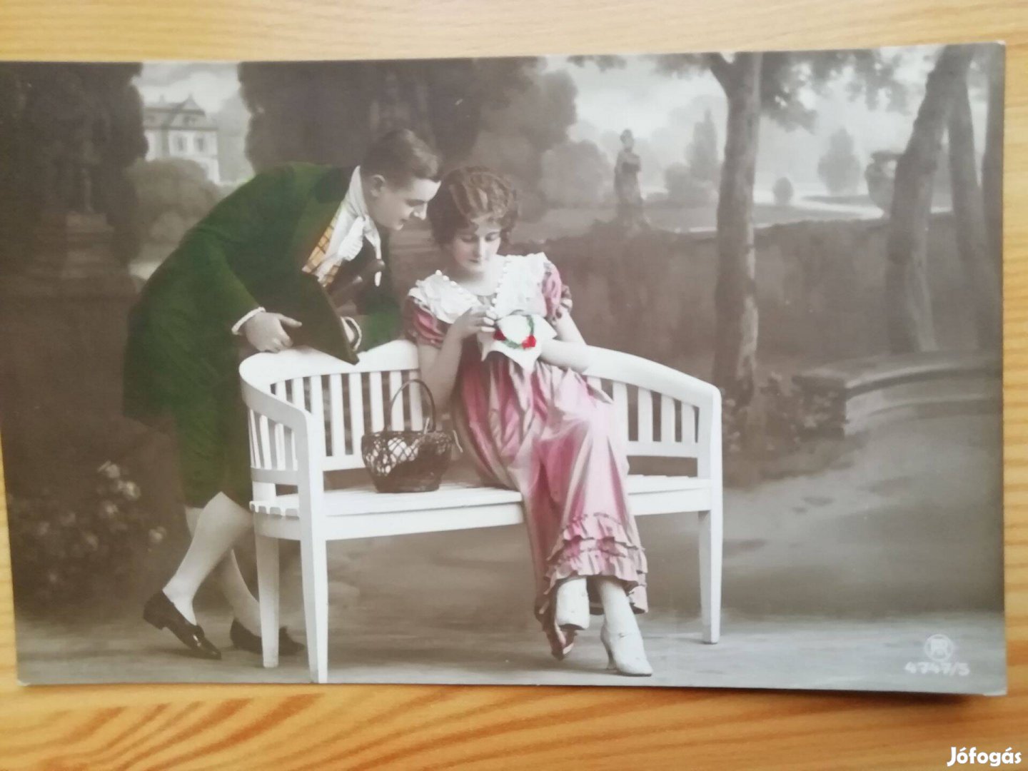 Szép udvarlós képeslap I.Világháborús 1915-ös