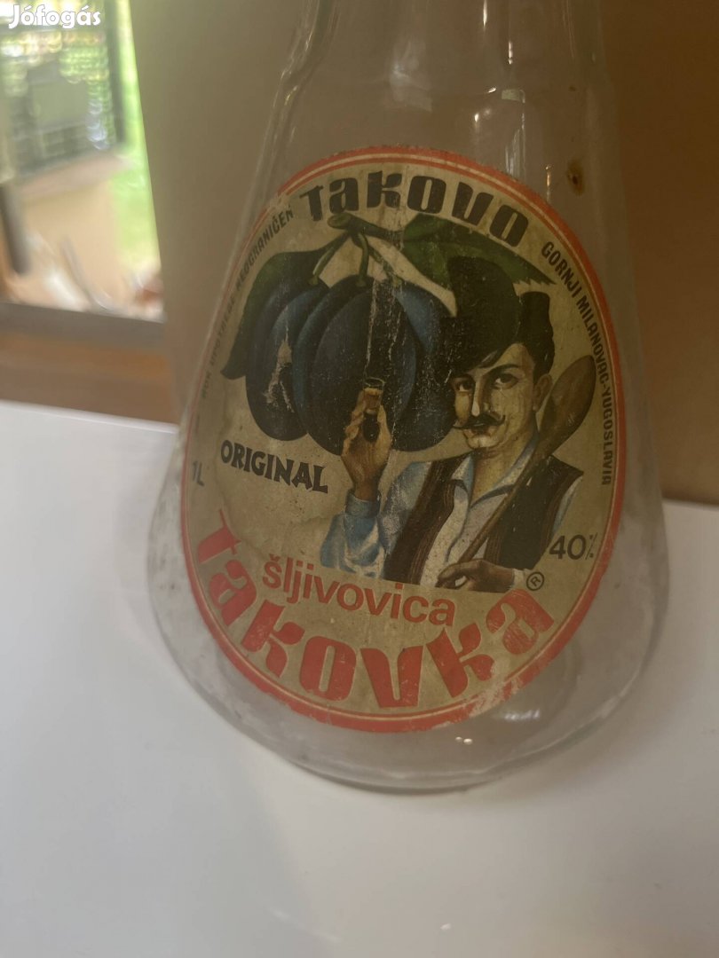 Szép üveg tetővel Takovka Slivovitz Jugoslavija