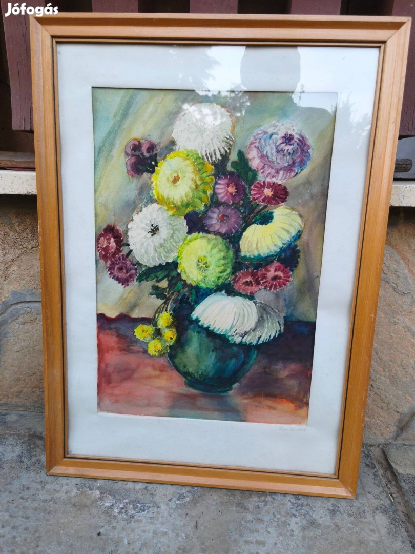 Szép virág csendélet , festmény