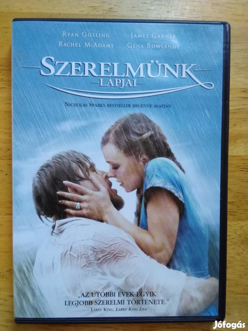 Szerelmünk lapjai újszerű dvd Ryan Gosling - Rachel Mcadams