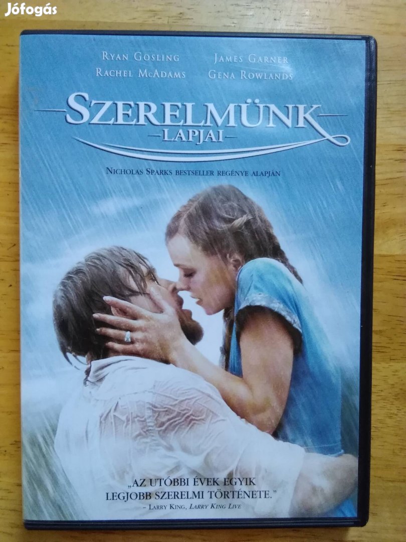 Szerelmünk lapjai újszerű dvd Ryan Gosling - Rachel Mcadams 