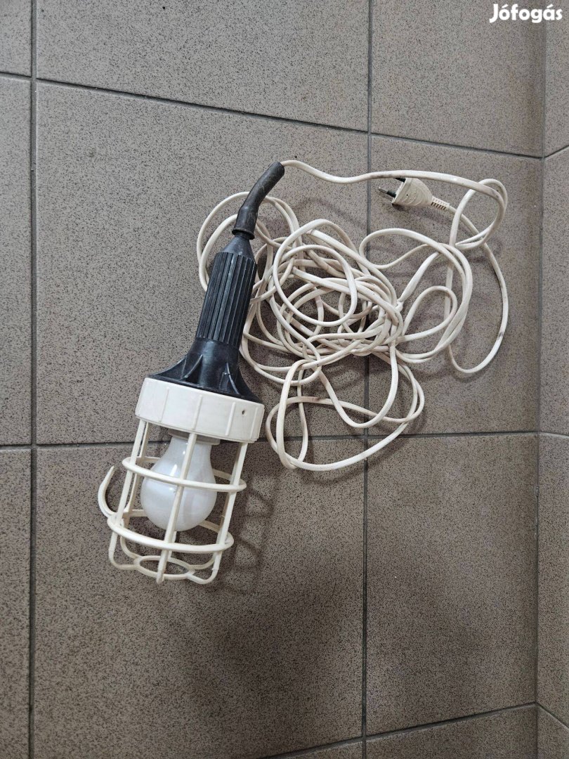 Szerelő lámpa /munkalámpa/ fehér foglalattal eladó, 2 db