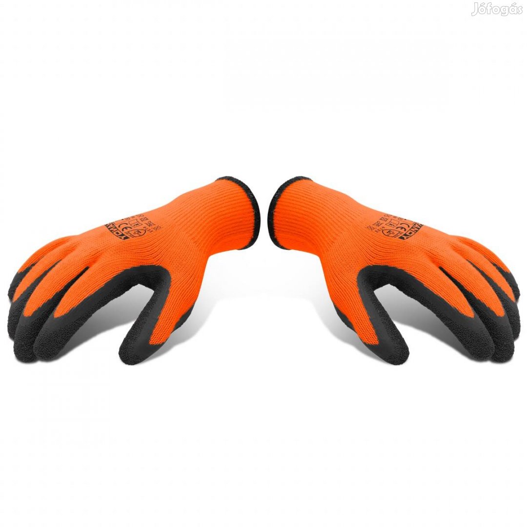 Szerelőkesztyű Csúszásmentes érdesített latex mártott