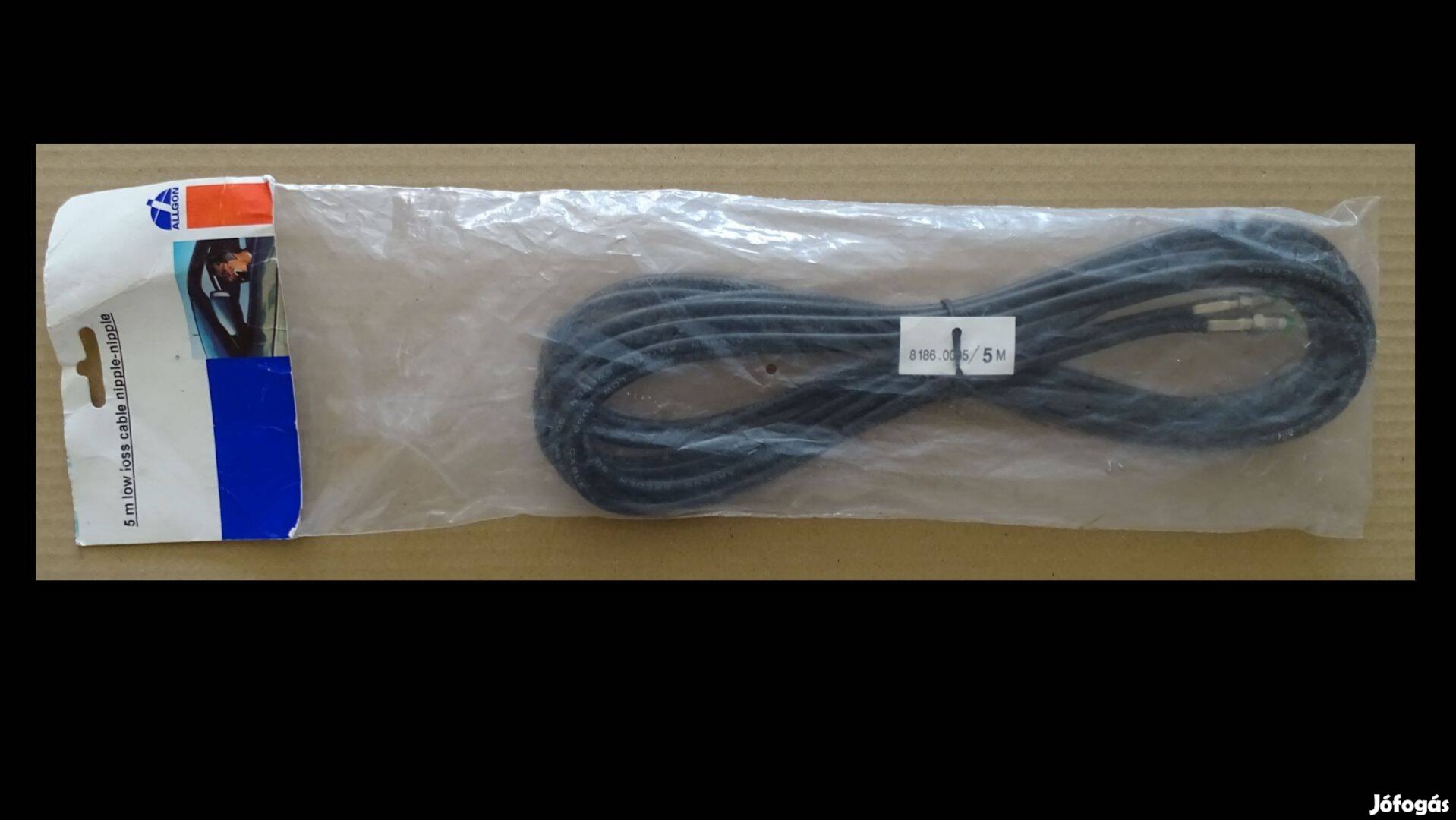 Szerelt RG58 koax kábel (5m)