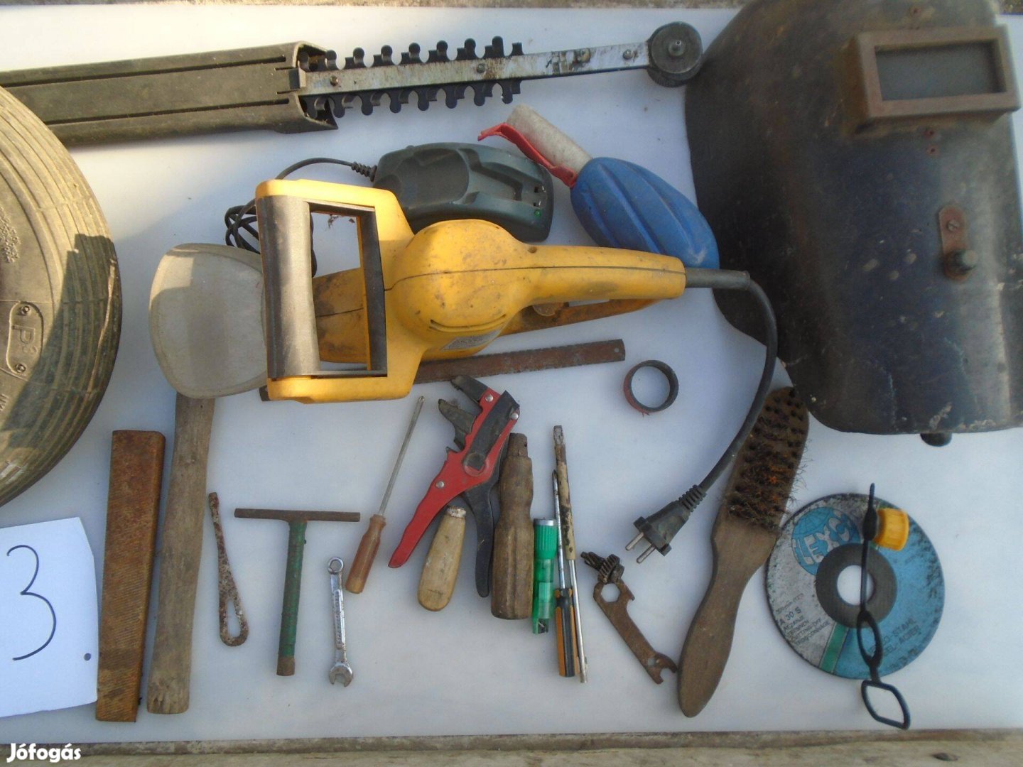 Szerszámok fellelt állapotban