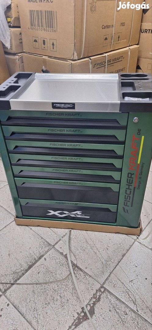 Szerszámoskocsi műhelykocsi 7 fiókos