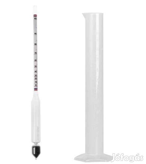 Szeszfokoló 0-100 alkohol Mérőhengerrel  (4259)