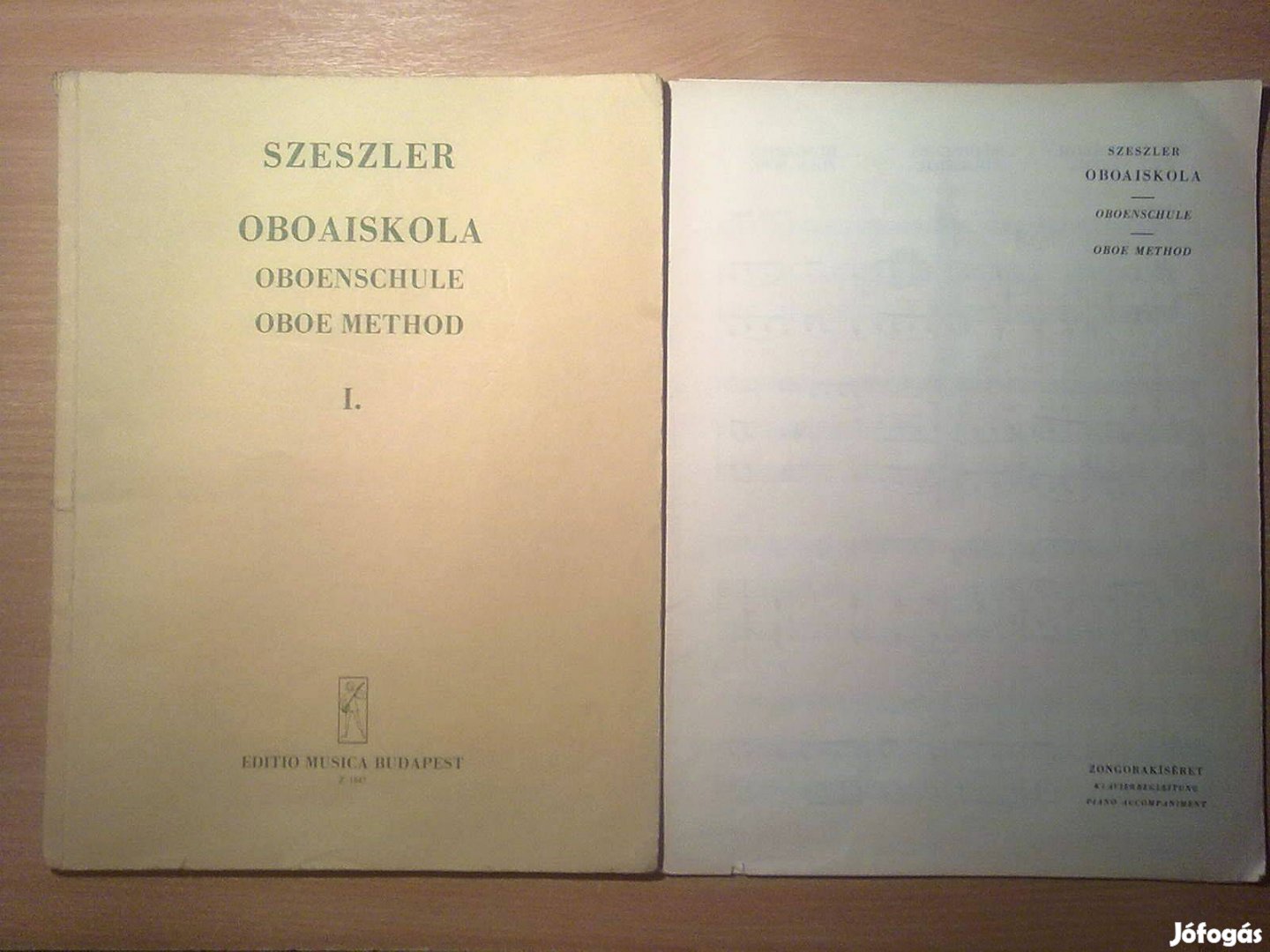Szeszler - Oboaiskola I. + Melléklet (Zongorakíséret + Fogástáblázat)