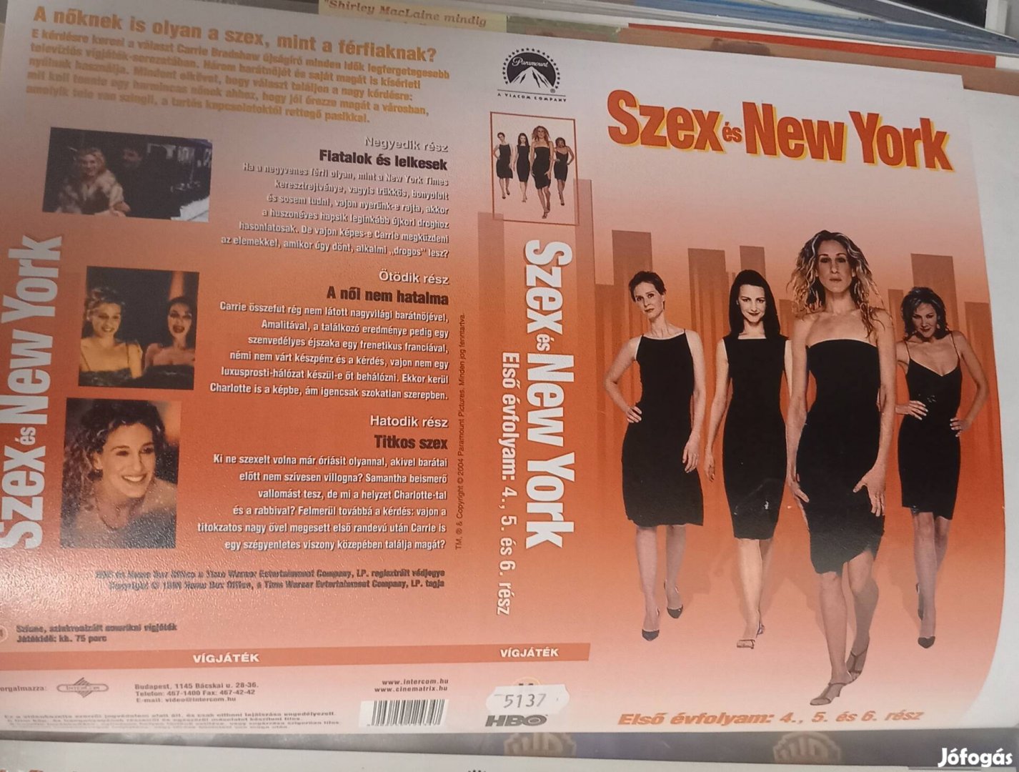 Szex és New York 1. évad sorozat vhs- en