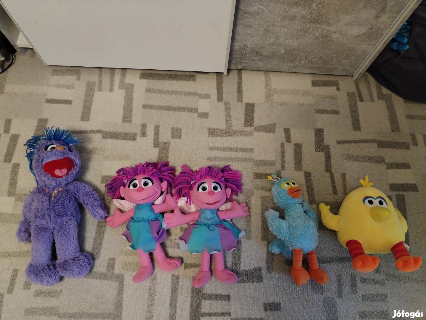 Szezám utca sesame street kacsa PINO és sárga madár abby cadabby