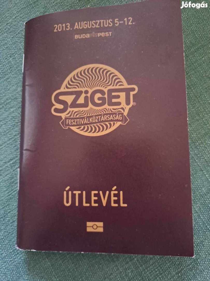 Sziget útlevél 2013