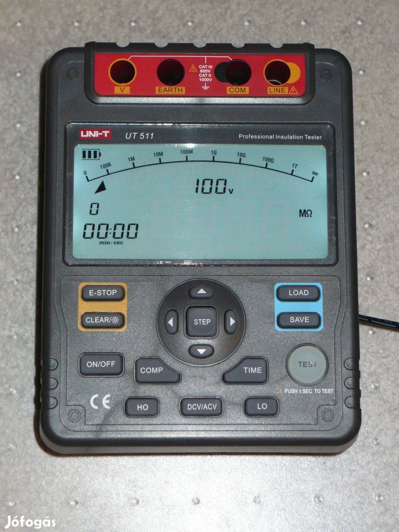 Szigetelés vizsgáló, szigetelés ellenőrző, megger