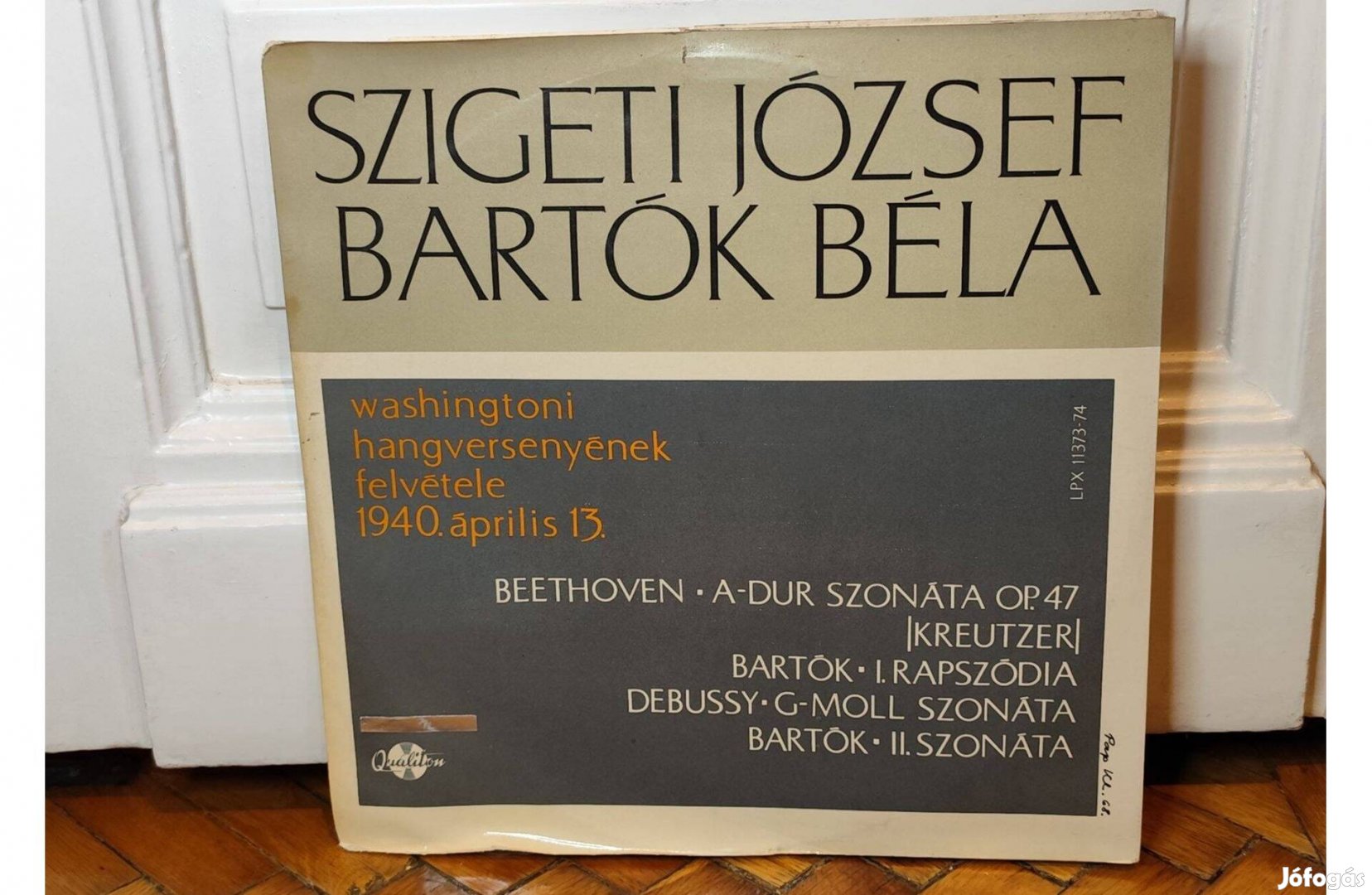 Szigeti József és Bartók Béla washingtoni hangversenyének felvétele (1