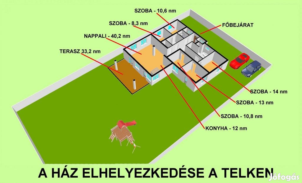 Szigetszentmiklós, Bucka, 155 m2-es, 2 generációs, családi ház