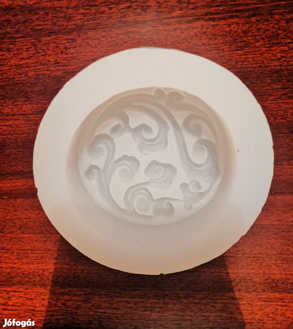 Szilikon öntőforma kerek szappan, gyertya, resin, gipsz