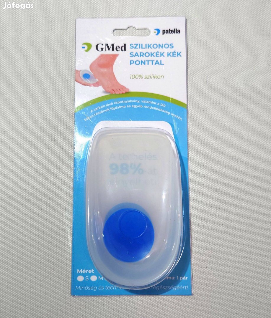Szilikon sarokék, csontsarkantyúra, M-es
